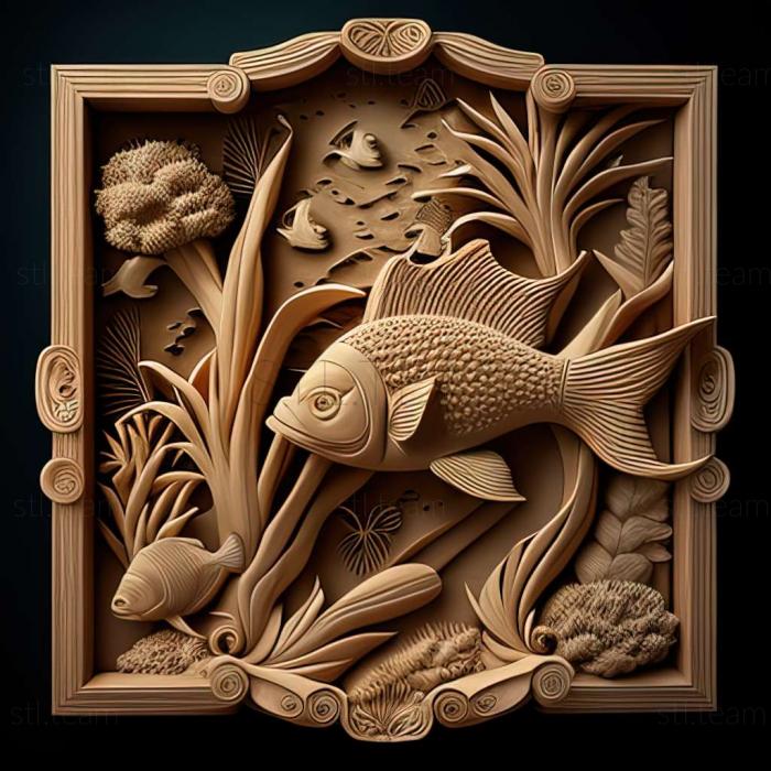 3D model Panda fish fish (STL)